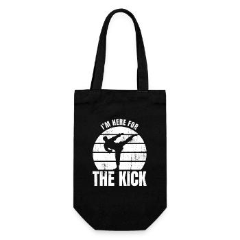 Funny Karate Saying - Gift Bag for Bottles - black - Front