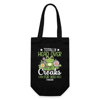 Tshirt grenouille - cadeaux grenouille - Sac à bouteille - noir - Devant