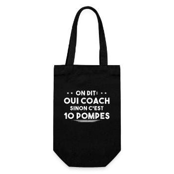 On Dit Oui Coach Humour Coaching Sportif Cadeau - Sac à bouteille - noir - Devant