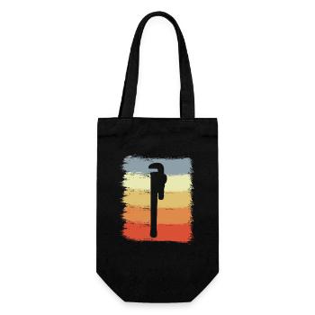 Clé à pipe vintage - Sac à bouteille - noir - Devant