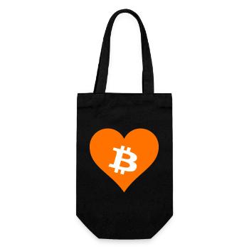 Bitcoin Crypto Cryptocurrency Splash - Sac à bouteille - noir - Devant