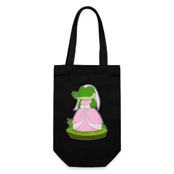 Crocodile voile de mariée mariage - Sac à bouteille - noir - Devant