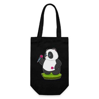 Panda Dart Dartpfeil - Gift Bag for Bottles - black - Front