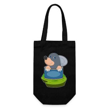 Mole Tin - Gift Bag for Bottles - black - Front