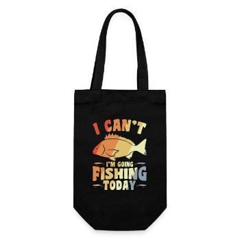 Angler Joke - Gift Bag for Bottles - black - Front