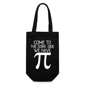 Come to the dork side we have pi funny shirt - Gift Bag for Bottles - black - Front