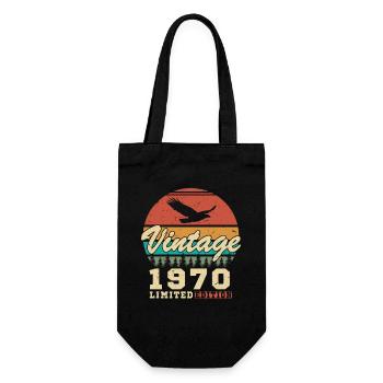 Vintage 1970 Cadeau D'anniversaire - Sac à bouteille - noir - Devant