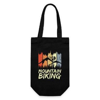 Vintage Mountain Biking - Gift Bag for Bottles - black - Front