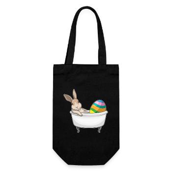 Baignoire de Pâques Bunny - Sac à bouteille - noir - Devant
