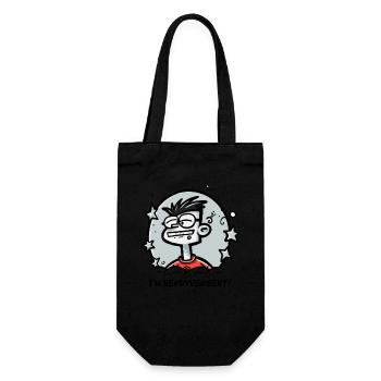 I'm nerdy, nerdyvergent and such a nerd - Gift Bag for Bottles - black - Front