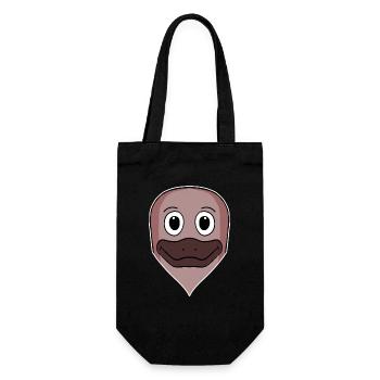 Platypus Animal Head Animal Head - Gift Bag for Bottles - black - Front