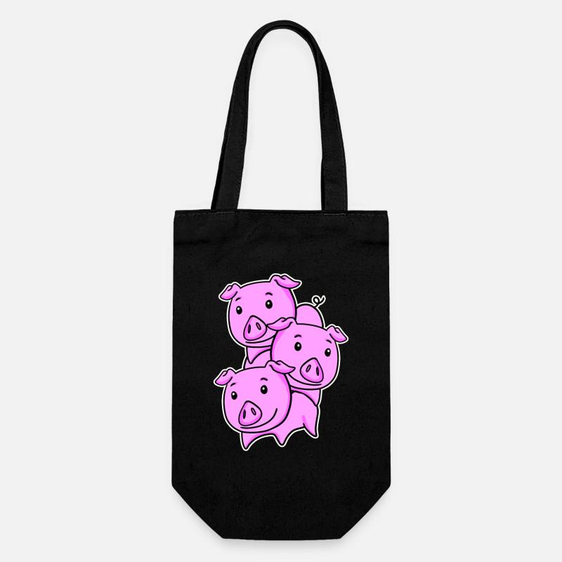 Cochons Cochon Cochon - Sac à bouteille - noir