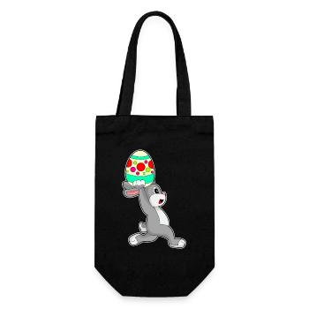 Jogging de Pâques avec un lapin - Sac à bouteille - noir - Devant