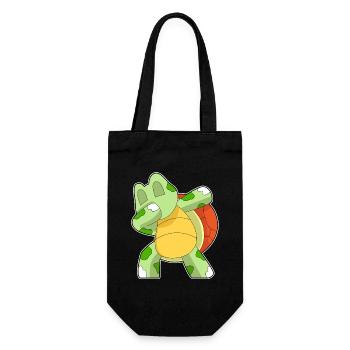Schildkröte Hip Hop Tanz - Geschenkbeutel für Flaschen - Schwarz - Vorne
