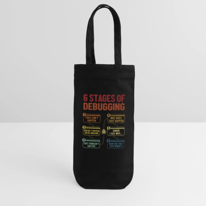 6 étapes du débogage Software Engineer Coder Sac à bouteille
