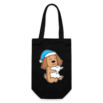 Cocker Spaniel Sleeping Fatigue Dog Dog Breed - Gift Bag for Bottles - black - Front