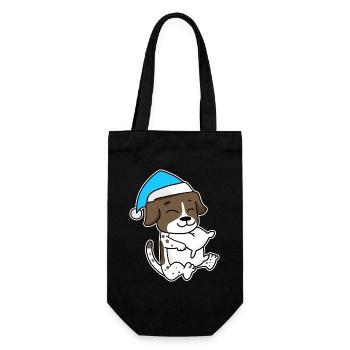 Deutsch Kurzhaar Schlafen Müdigkeit Hund - Geschenkbeutel für Flaschen - Schwarz - Vorne