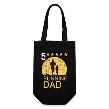 Running Dad Läufer Dad Trail Running - Geschenkbeutel für Flaschen - Schwarz - Vorne