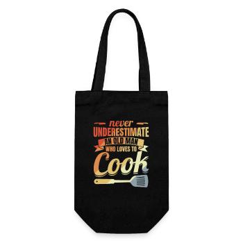 Ne sous-estimez jamais un vieux chef - Sac à bouteille - noir - Devant