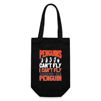Les pingouins ne peuvent pas voler Oiseau de mer Manchot royal Pingouin - Sac à bouteille - noir - Devant