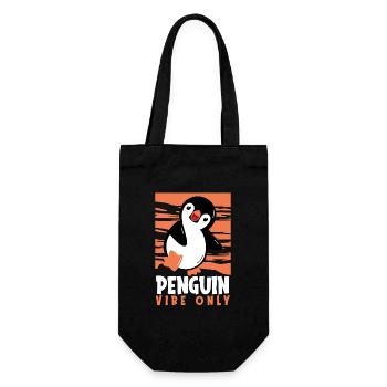 Penguin Vibe Only Seabird King Penguin Penguin - Gift Bag for Bottles - black - Front