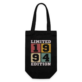 1994 Vintage Born In 1994 Birthday Gift - Gift Bag for Bottles - black - Front
