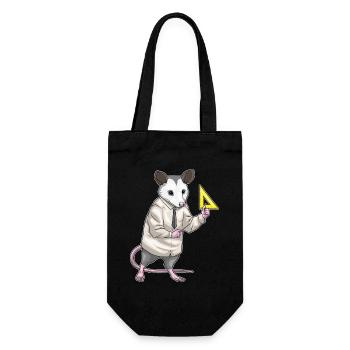 Possum, Math Teacher, School - Gift Bag for Bottles - black - Front
