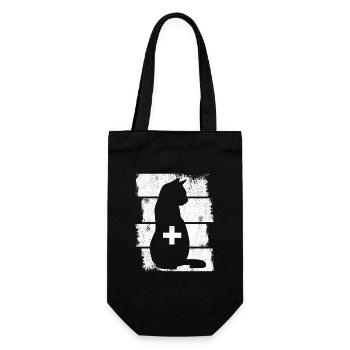 Cat Vet - Gift Bag for Bottles - black - Front