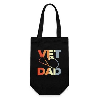 Veterinarian Dad - Gift Bag for Bottles - black - Front
