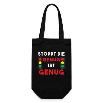 Stop the traffic light - I've had enough of your lies - Gift Bag for Bottles - black - Front