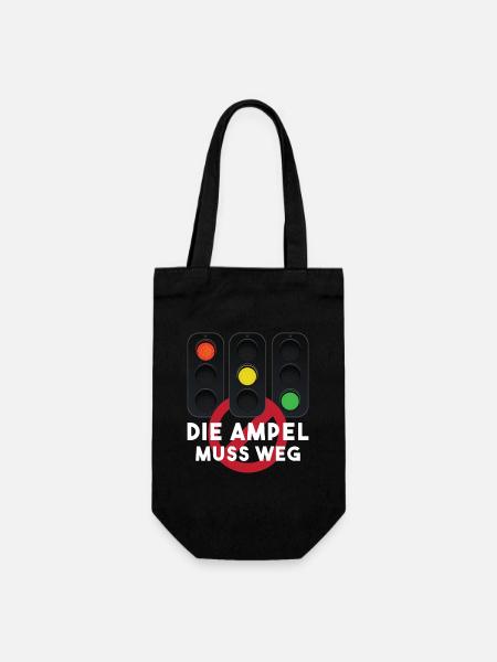 Die Ampel muss weg - Geschenkbeutel für Flaschen - Schwarz