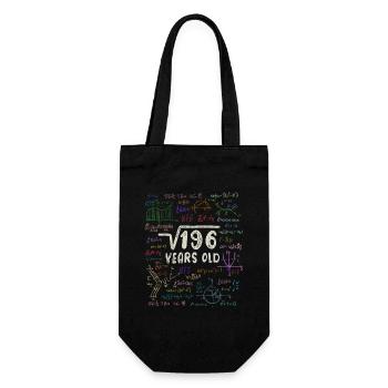 Racine de 196 = 14e anniversaire - cadeau - Sac à bouteille - noir - Devant
