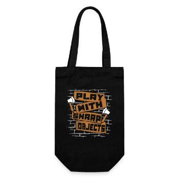 Play With Sharp Objects Axe Throwing Competition - Gift Bag for Bottles - black - Front
