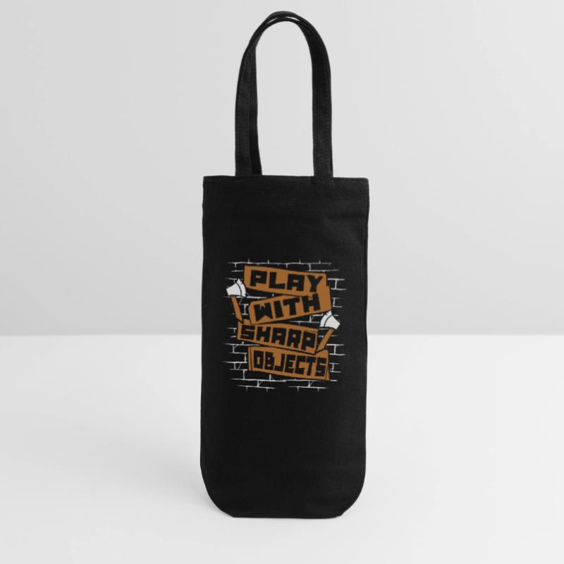 Play With Sharp Objects Axe Throwing Competition Gift Bag for Bottles
