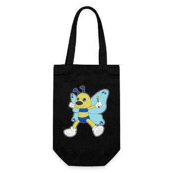 Butterfly Wizard Wand - Gift Bag for Bottles - black - Front
