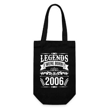 Legends were born in 2006 - Gift Bag for Bottles - black - Front
