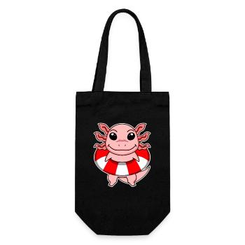 Axolotl Motif Sauveteur Enfants - Sac à bouteille - noir - Devant