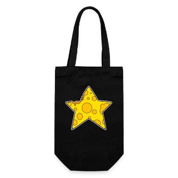 Cheese Star - Gift Bag for Bottles - black - Front