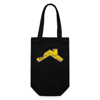 House Roof Cheese - Gift Bag for Bottles - black - Front