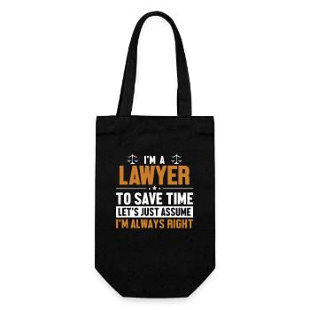 Avocat Supposons que j’aie raison Conseiller juridique Avocat - Sac à bouteille - noir - Devant