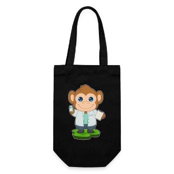 Monkey Doctor Medicine - Gift Bag for Bottles - black - Front