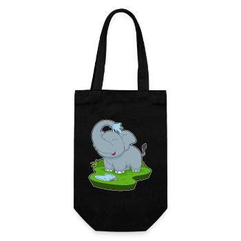 Elephant Water - Gift Bag for Bottles - black - Front