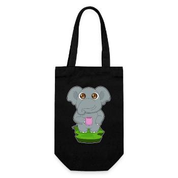Elephant Coffee Mug - Gift Bag for Bottles - black - Front