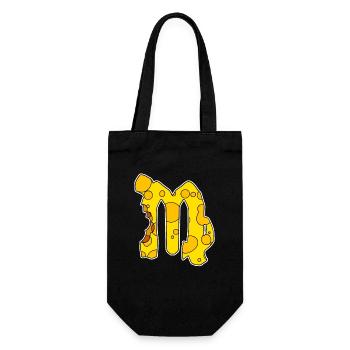 Zodiac sign Virgo Symbol - Gift Bag for Bottles - black - Front