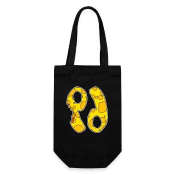Sternzeichen Krebs Symbol - Geschenkbeutel für Flaschen - Schwarz - Vorne