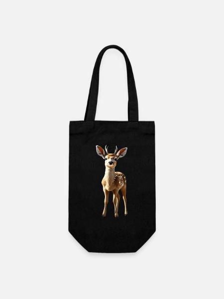 Chevreuil fauve Costume Chevreuil Cerf mignon Cerf faon - Sac à bouteille - noir