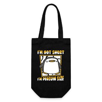 Je ne suis pas petit, je suis pingouin taille manchot empereur - Sac à bouteille - noir - Devant