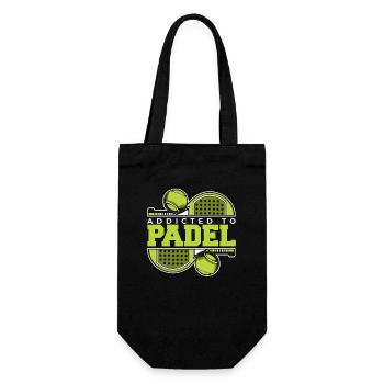 Accro au padel Paddle Tennis Paddleball Padel - Sac à bouteille - noir - Devant