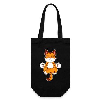 Tiger Yoga Fitness Meditation - Geschenkbeutel für Flaschen - Schwarz - Vorne