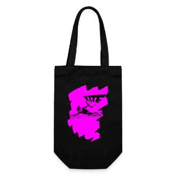 Pink Kite - Geschenkbeutel für Flaschen - Schwarz - Vorne